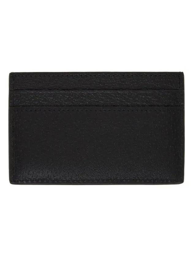 GG Marmont Marmont logo calfskin card holder black - GUCCI - BALAAN 3