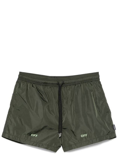 Off-White Off Stamp Swim Shorts - OFF WHITE - BALAAN 1