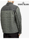 Men's Stella Wappen Patch Quilted Jacket Green - STONE ISLAND - BALAAN 4