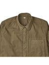 Gabardine Utility Long Sleeve Shirt Brown - CP COMPANY - BALAAN 4