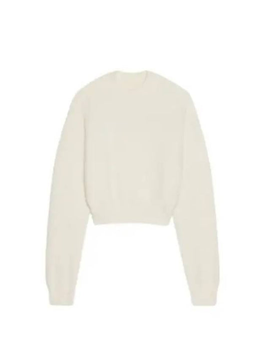 Intarsia Knit Logo Crew Neck Knit Top Ivory - JACQUEMUS - BALAAN 2