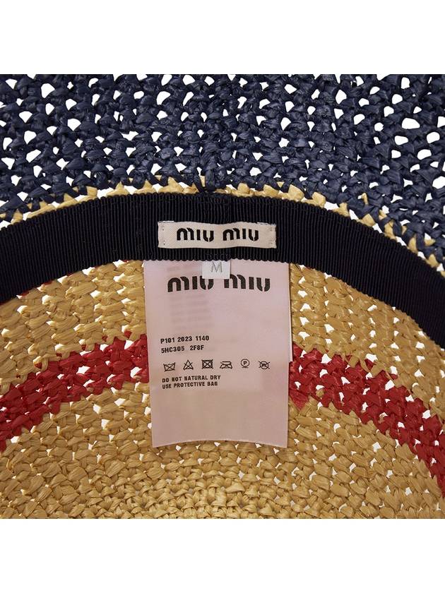 Hat 5HC305 2F8F F075R NATURALE BLU - MIU MIU - BALAAN 7