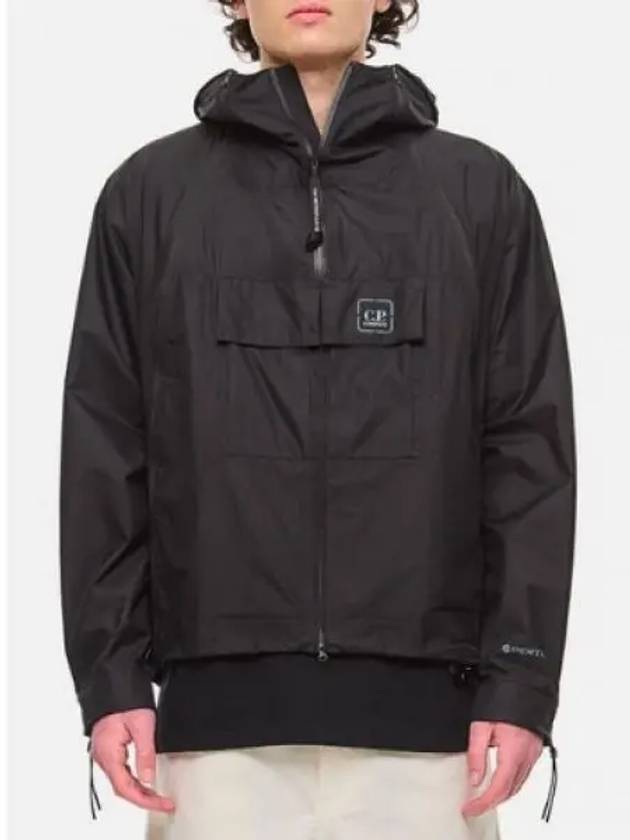 Metropolis Series Pertex Bloom Hooded Jacket Black - CP COMPANY - BALAAN 2