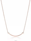 Tiffany T Smile Pendant Rose Gold Small Necklace - TIFFANY & CO. - BALAAN 3