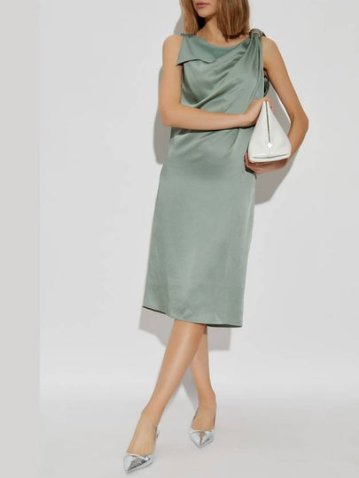 Lanvin Satin Dress, Women's, Green - LANVIN - BALAAN 2