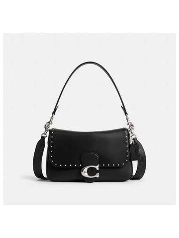 Soft Tabby Shoulder Bag with Rivets CU715 LHBLK - COACH - BALAAN 1