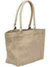 Yenky Zipper Logo Washed Cotton Tote Bag Light Grey - ISABEL MARANT - BALAAN 4