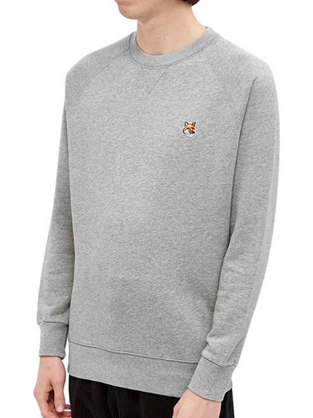 Fox Head Patch Classic Sweatshirt Grey Melange - MAISON KITSUNE - BALAAN 4