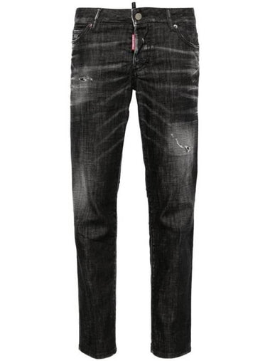 24FW Denim Straight Pants S75LB0968 S30357 900 Black - DSQUARED2 - BALAAN 1