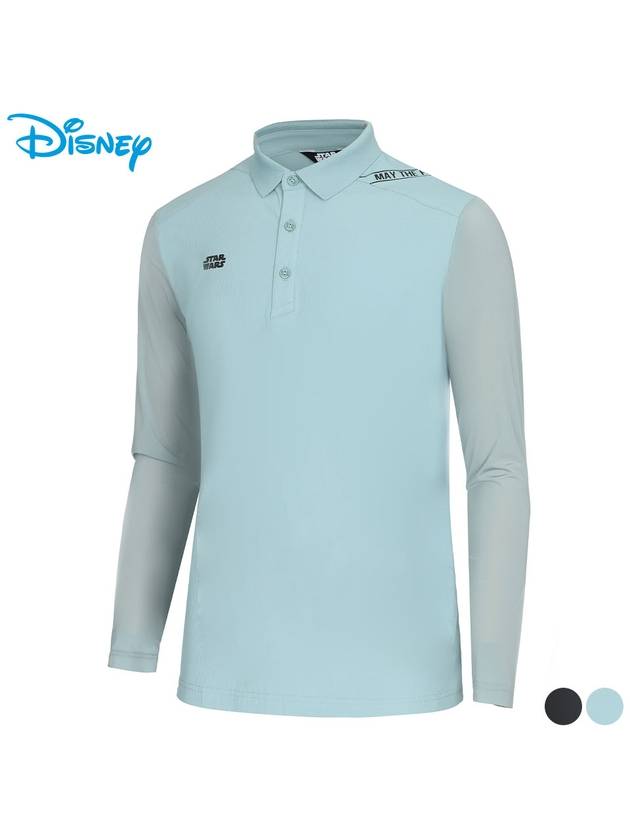 Slit Mesh Cooling PK Long Sleeve Collar T-Shirt DN1MTS003 - DISNEY GOLF - BALAAN 2