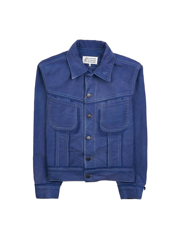 Worker Moleskin Jacket Cobalt Blue - MAISON MARGIELA - BALAAN 2