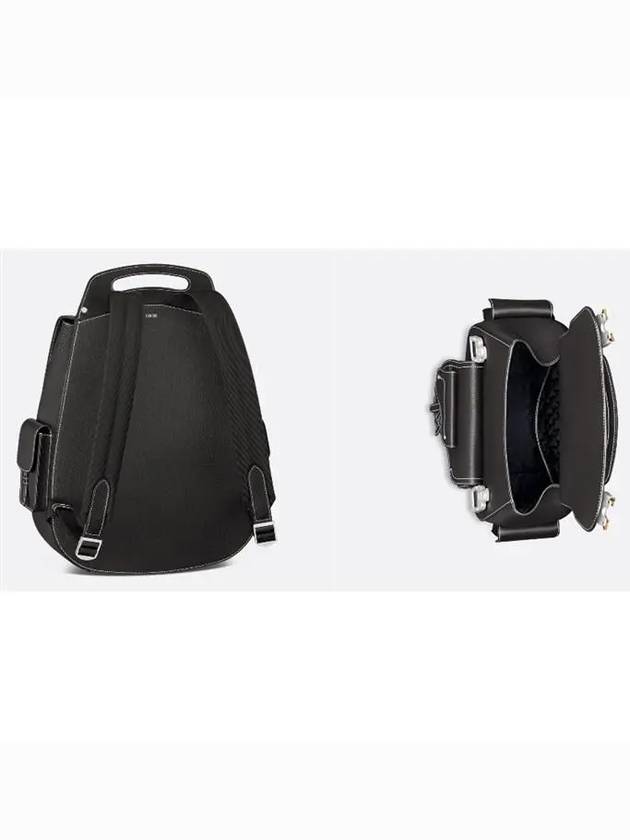 Maxi Gallop Grained Calfskin Backpack Black - DIOR - BALAAN 5