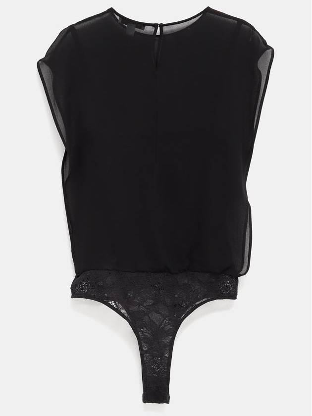 Georgette Bodysuit Top - ALAIA - BALAAN 2