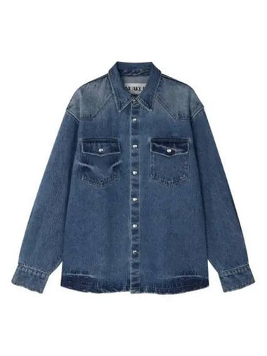 Western Domingo Denim Shirt Blue - NUAKLE - BALAAN 1