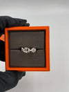 Small Chaine D'Ancre Enchainee Ring Silver - HERMES - BALAAN 5