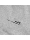 Men's Item Logo Sweatshirt Grey - A.P.C. - BALAAN 3
