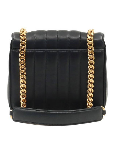 Black lambskin quilted gold plated Vicky medium chain cross bag 532612 - SAINT LAURENT - BALAAN 2