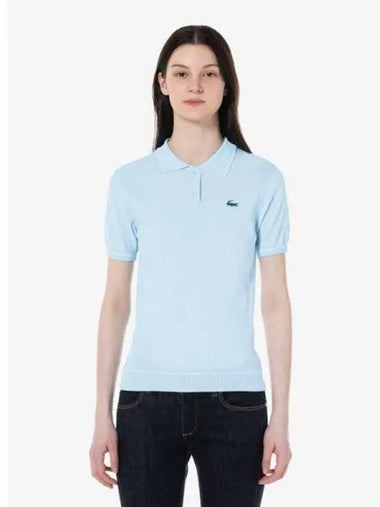 Women s Color Tipping Short Sleeve Polo T shirt Sweater AF225E 54G T01 Domestic Product GQ2N24022818067 - LACOSTE - BALAAN 1