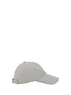 Embroidered Logo Curved Peak Ball Cap White - BRUNELLO CUCINELLI - BALAAN 3