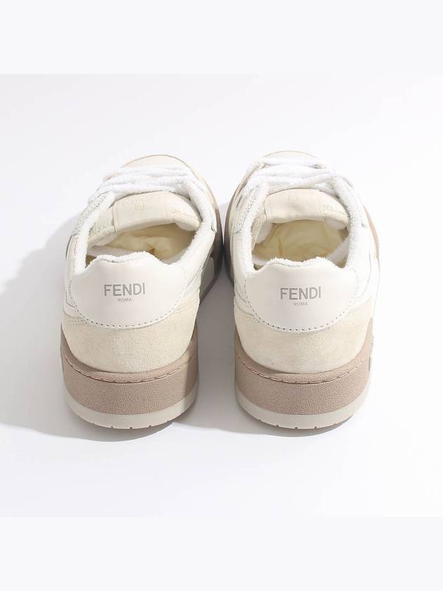 Match FF Logo Low Top Sneakers White - FENDI - BALAAN 4