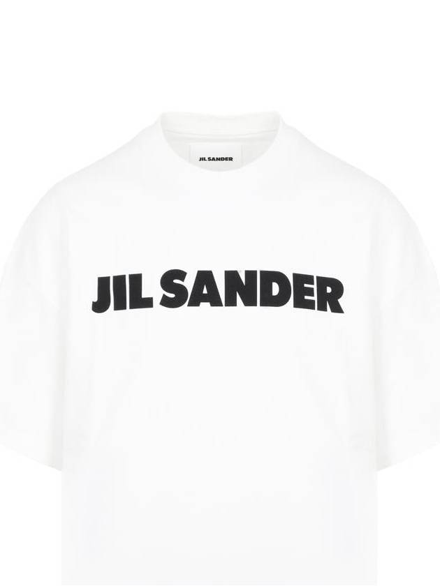 Men's Logo Cotton Short Sleeve T-Shirt White - JIL SANDER - BALAAN 2