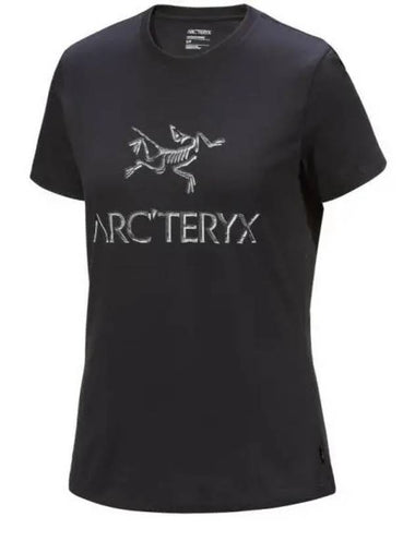 Arc'word Logo Cotton Short Sleeve T-Shirt Black - ARC'TERYX - BALAAN 1