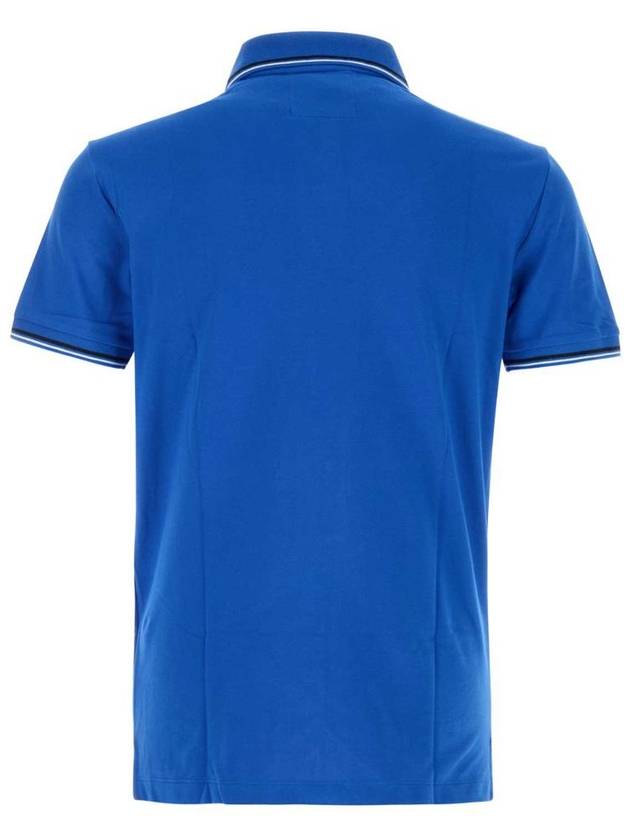 logo embroidery PK shirt cobalt blue - EMPORIO ARMANI - BALAAN 3