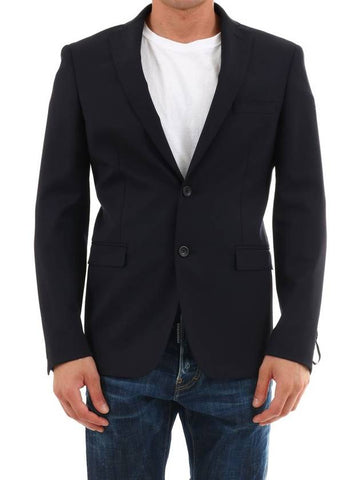 Blue Wool Jacket - TONELLO - BALAAN 1