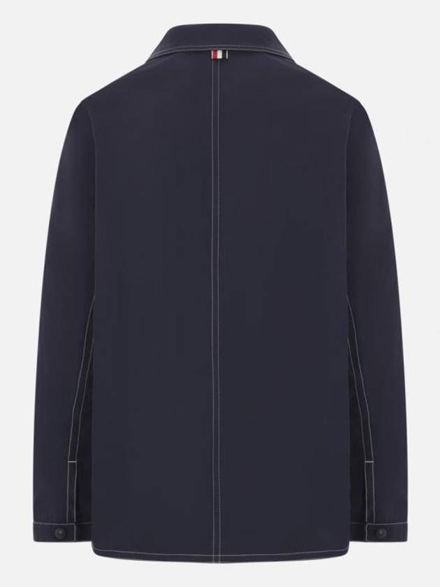 Tech Utility Jacket Navy - THOM BROWNE - BALAAN 3