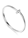 Tiffany T T1 narrow hinged bangle white gold 69277403 69278477 - TIFFANY & CO. - BALAAN 3