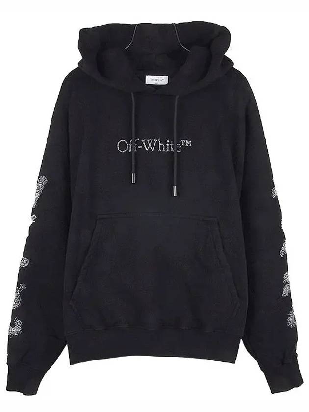 Diag Stripe Print Hoodie Black - OFF WHITE - BALAAN 2