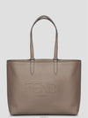 Roma Leather Tote Bag Beige - FENDI - BALAAN 2