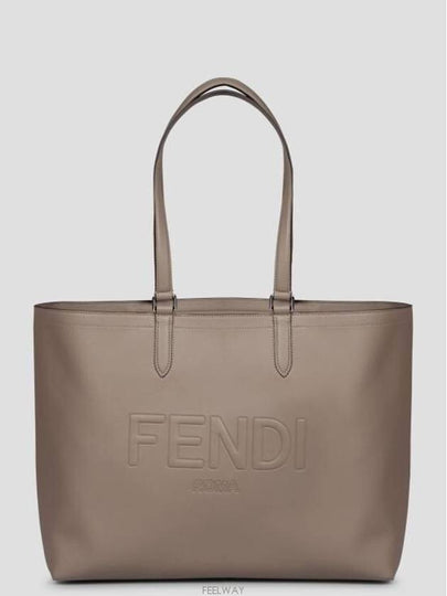 Roma Leather Tote Bag Beige - FENDI - BALAAN 2