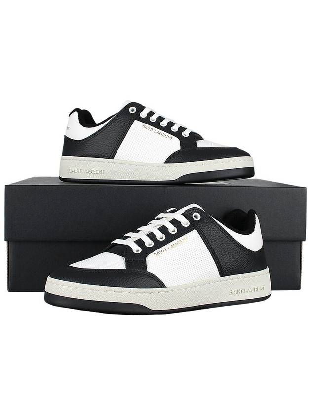 SL 61 Low Top Sneakers Black White - SAINT LAURENT - BALAAN 11