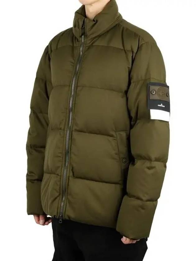 Ghost Wool Twill Down Padding Green - STONE ISLAND - BALAAN 2