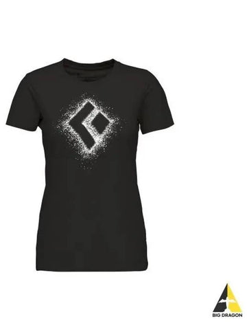 BLACK DIAMOND chalk up 2 0 tee WOMENS OAWAP752419 - BLACK & BROWN - BALAAN 1