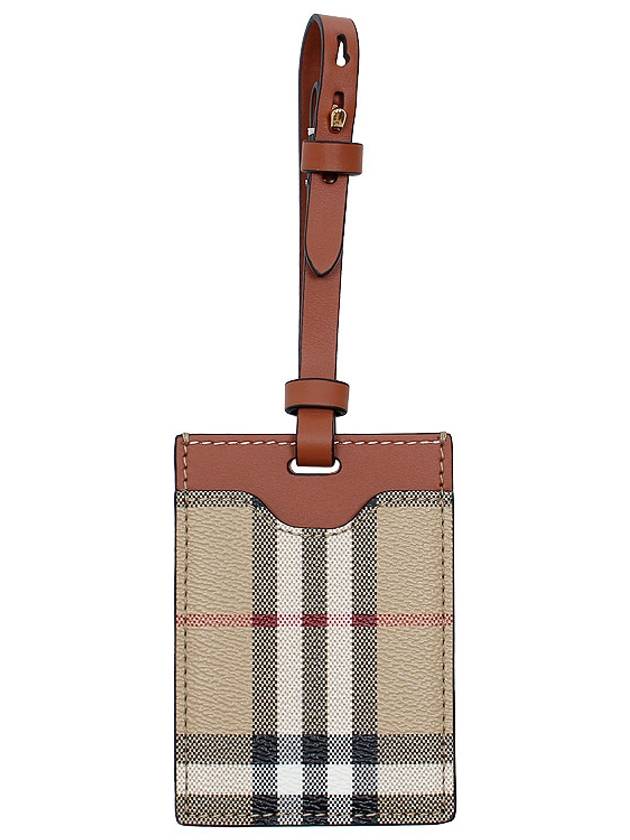 Check Luggage Tag Beige - BURBERRY - BALAAN 3