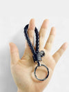 Intrecciato Leather Key Holder Tourmaline - BOTTEGA VENETA - BALAAN 5