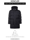 Men's Hostomme Logo Hooded Long Padding Navy - MONCLER - BALAAN 3