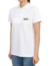 Handwriting Polo Shirt White - MAISON KITSUNE - BALAAN 3