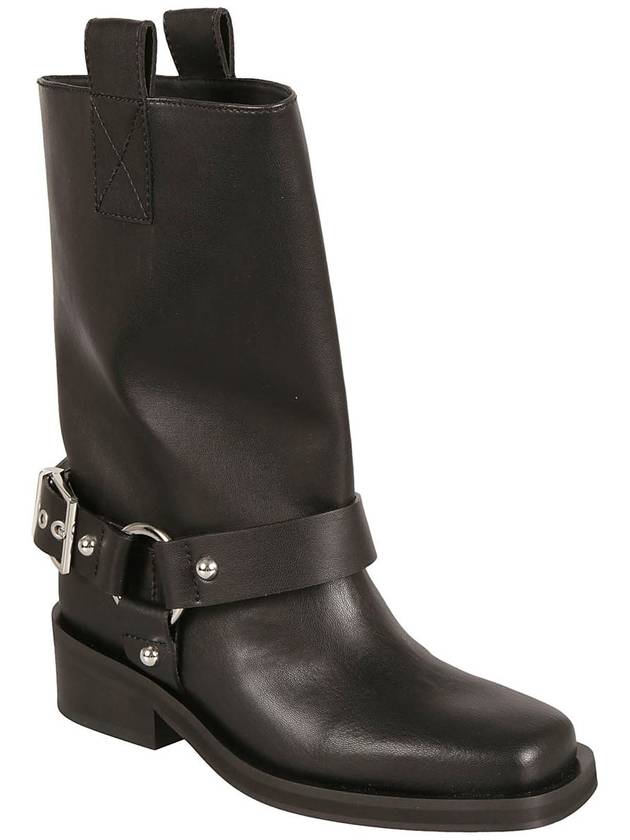 Shaft Boots Middle Boots Black - GANNI - BALAAN 4