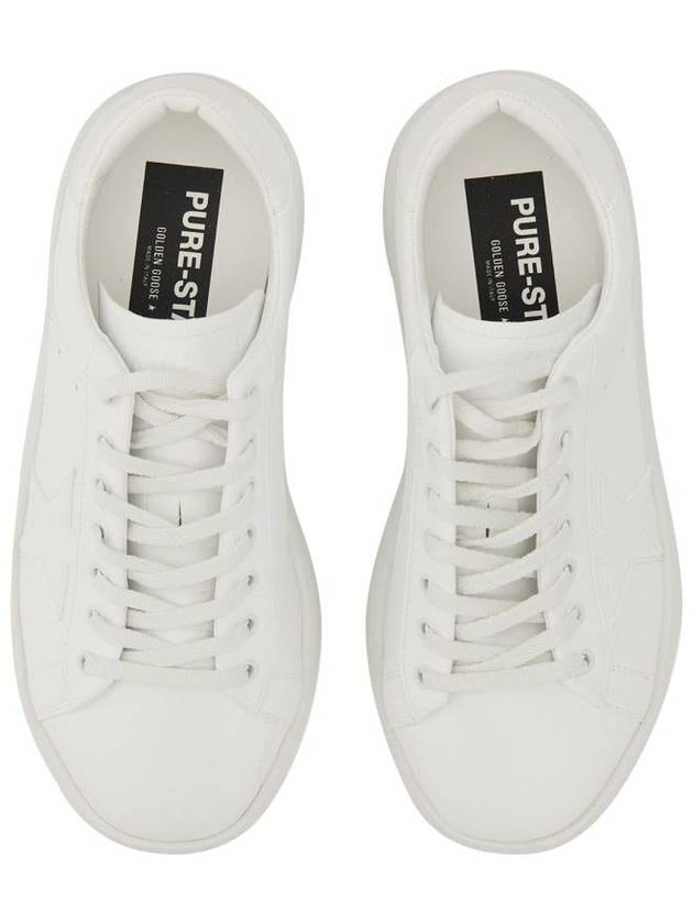 Purestar Lace-Up Low-Top Sneakers White - GOLDEN GOOSE - BALAAN 3