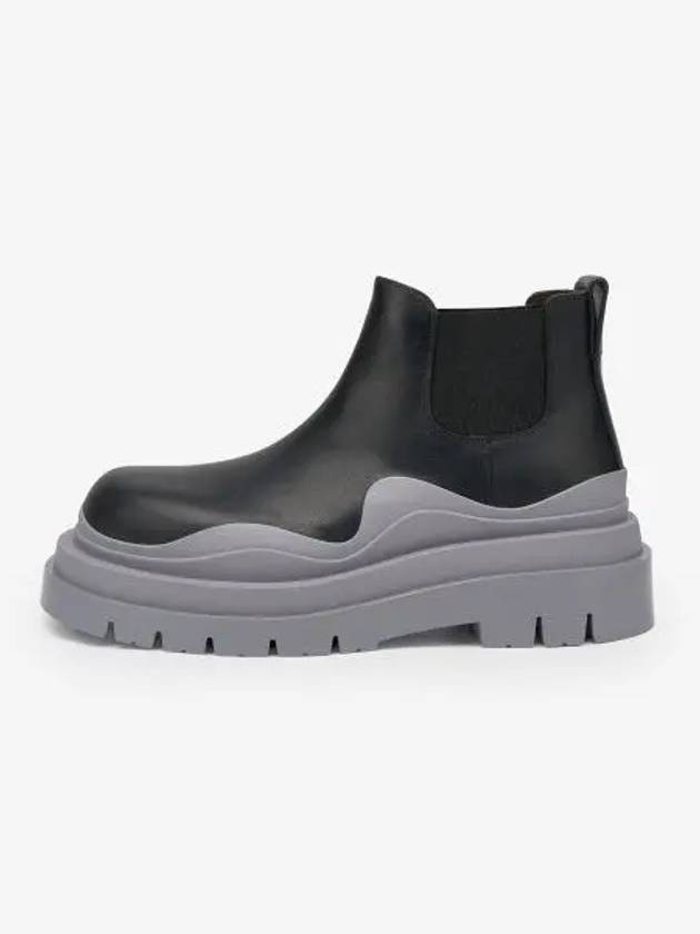 Tire Ankle Chelsea Boots Black Grey - BOTTEGA VENETA - BALAAN 2