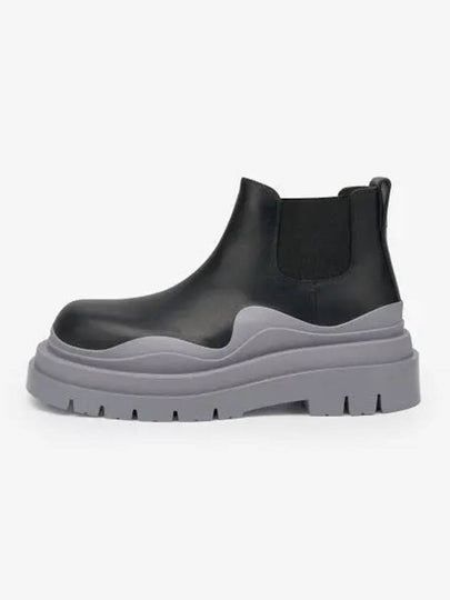 Tire Ankle Chelsea Boots Black Grey - BOTTEGA VENETA - BALAAN 2