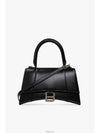 Hourglass Shiny Box Calfskin Small Tote Bag Black - BALENCIAGA - BALAAN 2