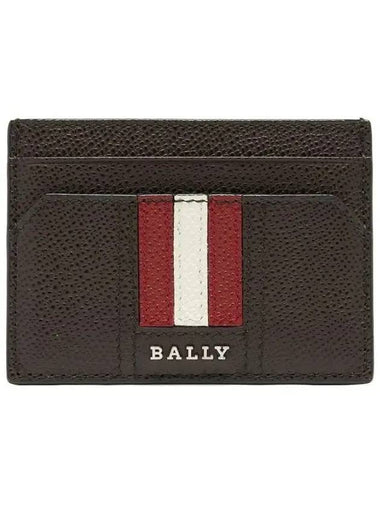 Signature Stripe Card Wallet Brown - BALLY - BALAAN 1