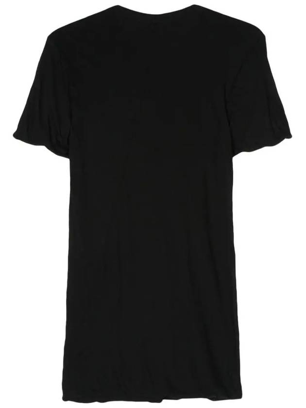 Short Sleeve LIDO Double SS TShirt Black RU01D3256 UC 09 - RICK OWENS - BALAAN 3