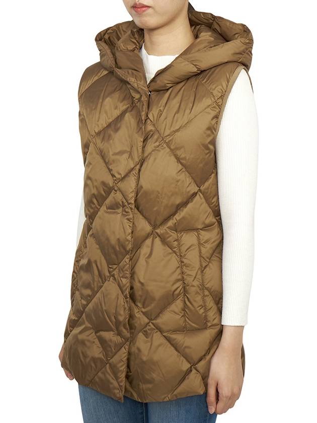 Frutto Padded Vest Brown - MAX MARA - BALAAN 3