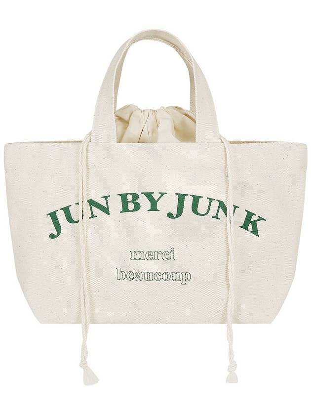 JK logo eco bag_green - JUN BY JUN K - BALAAN 1