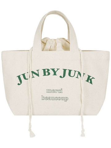 JK logo eco bag_green - JUN BY JUN K - BALAAN 1